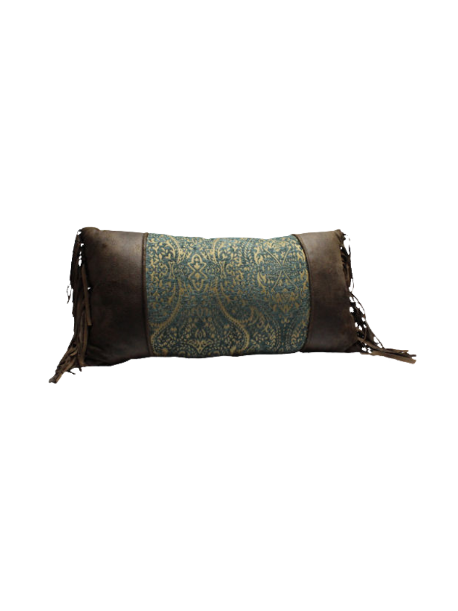 Turquoise Monterrey Fringe Pillow