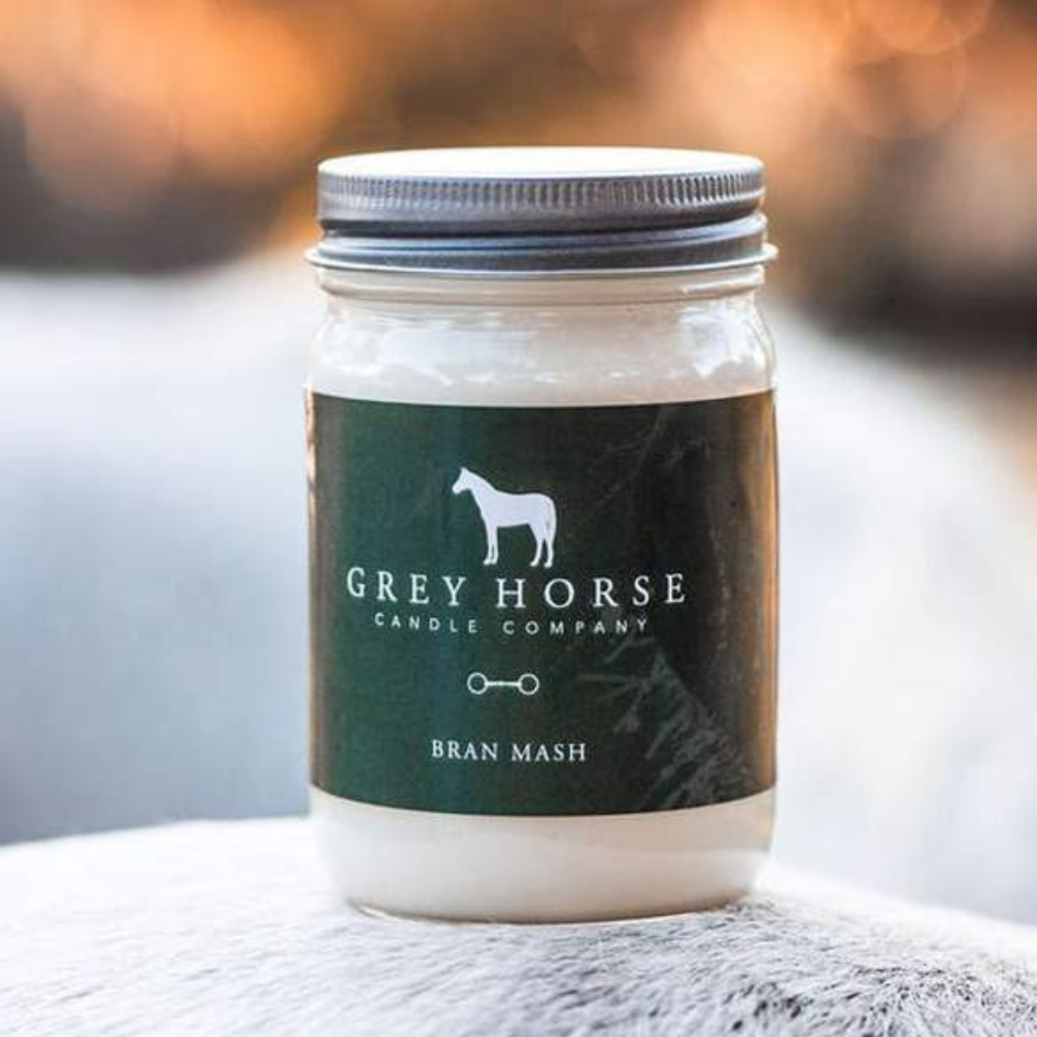 Grey Horse Candle Company Bran Mash 12oz Jar