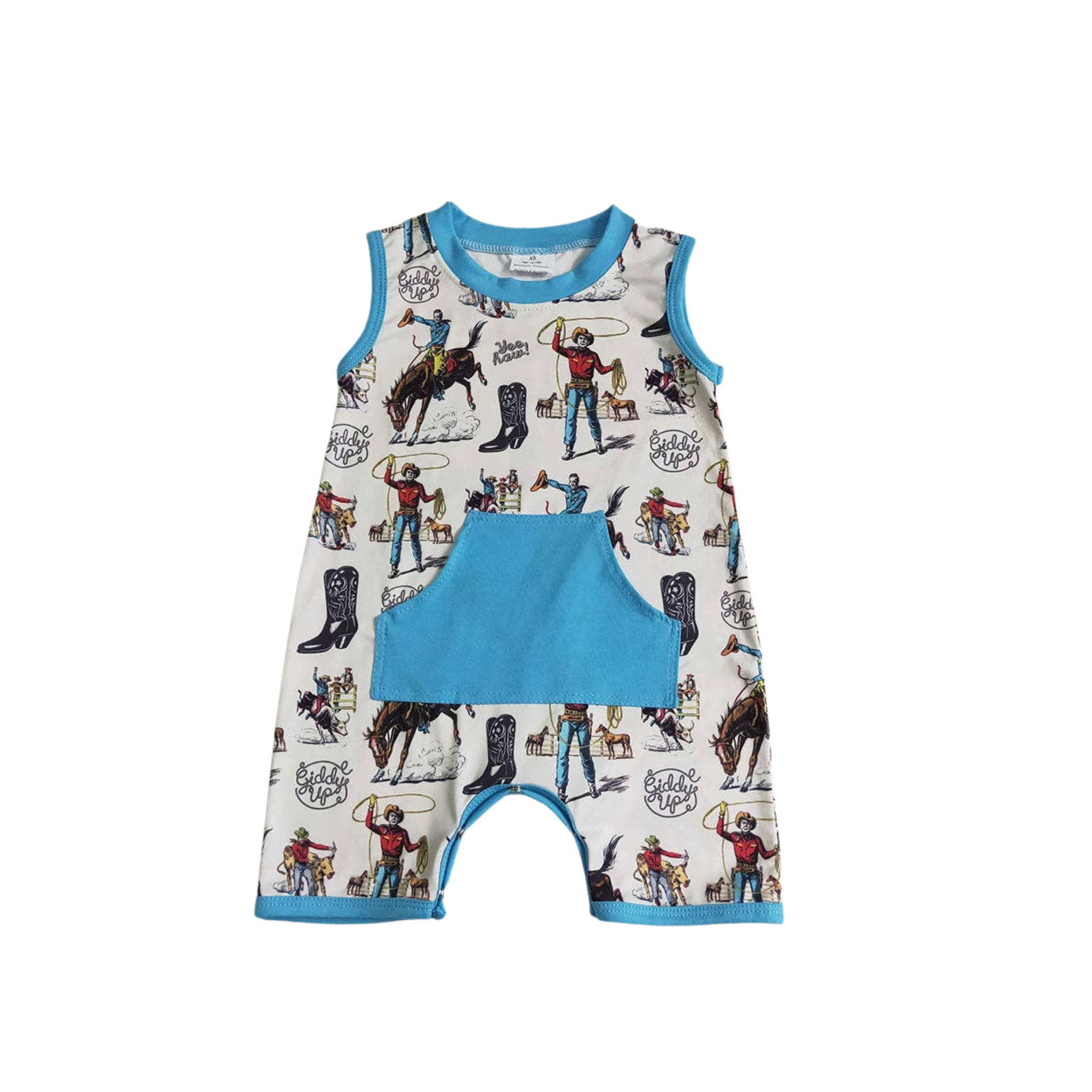 Western Sleeveless Rompers