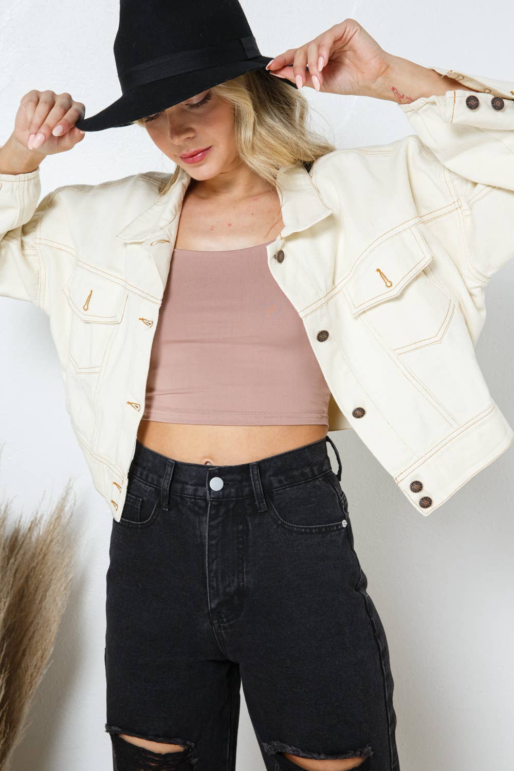 Blake Crop Denim Jacket