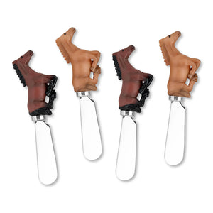 Horses Polyresin Cheese Spreader- Set of 4