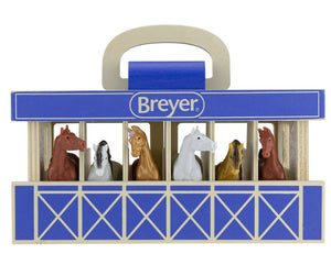 Breyer Farms Horse Carry Wood Stable