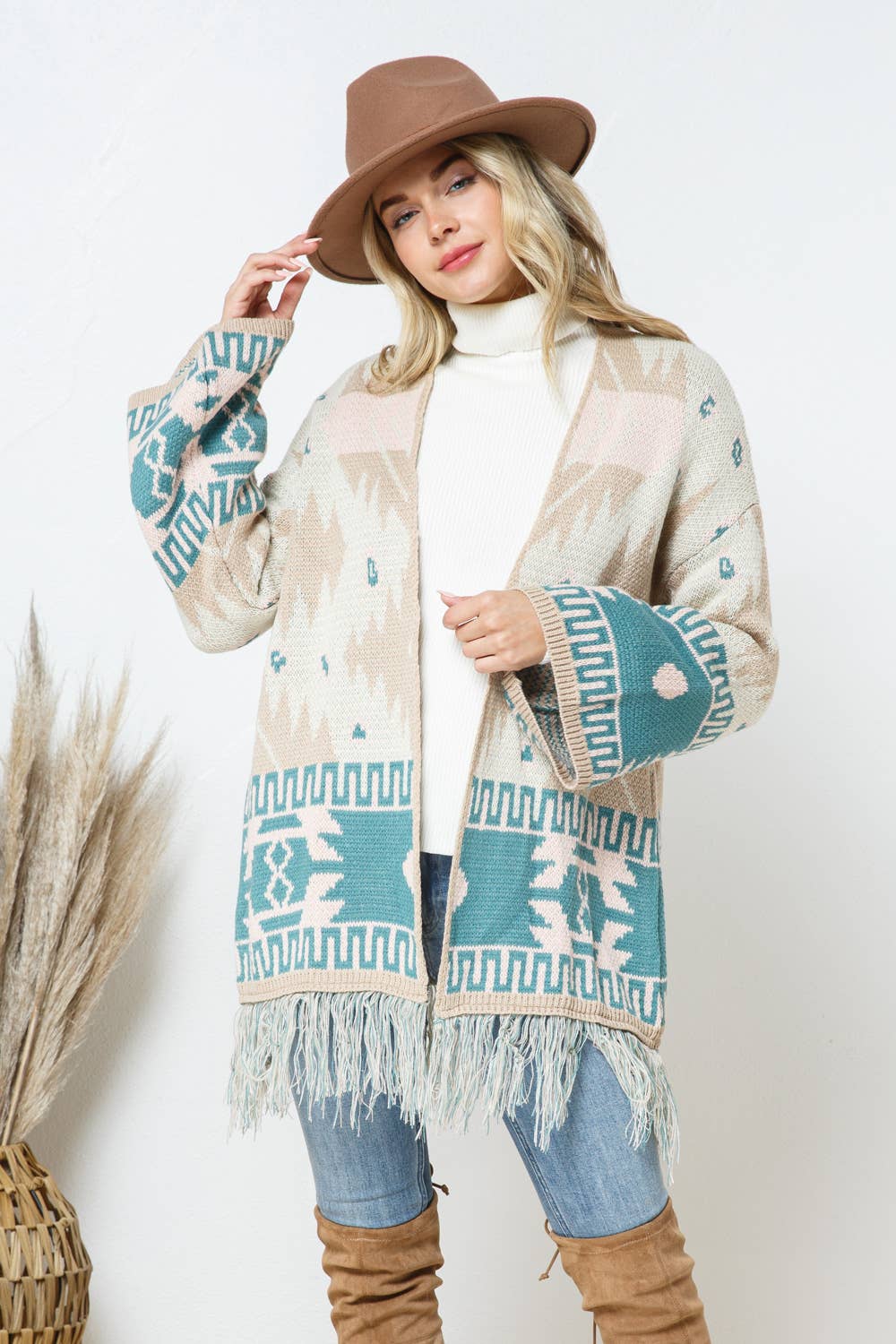 Fringe Aztec Sweater | BIRCHWOOD