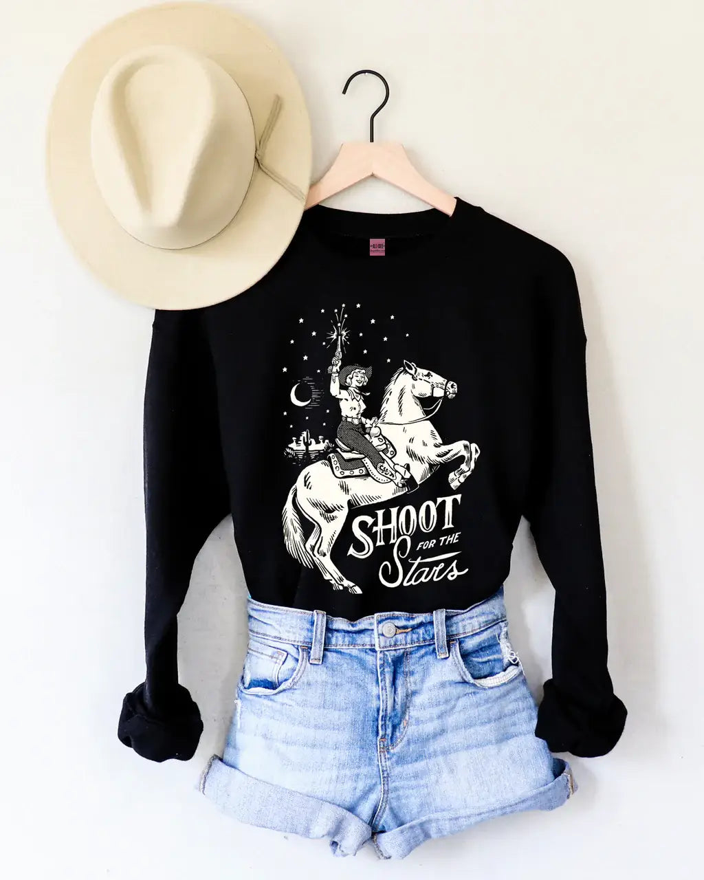 Shoot for the Stars Sweatshirt - Black