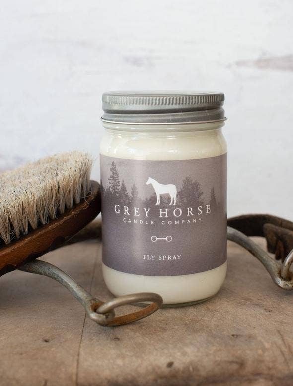 Grey Horse Candle Company Scented Soy Candle-Fly Spray Jar