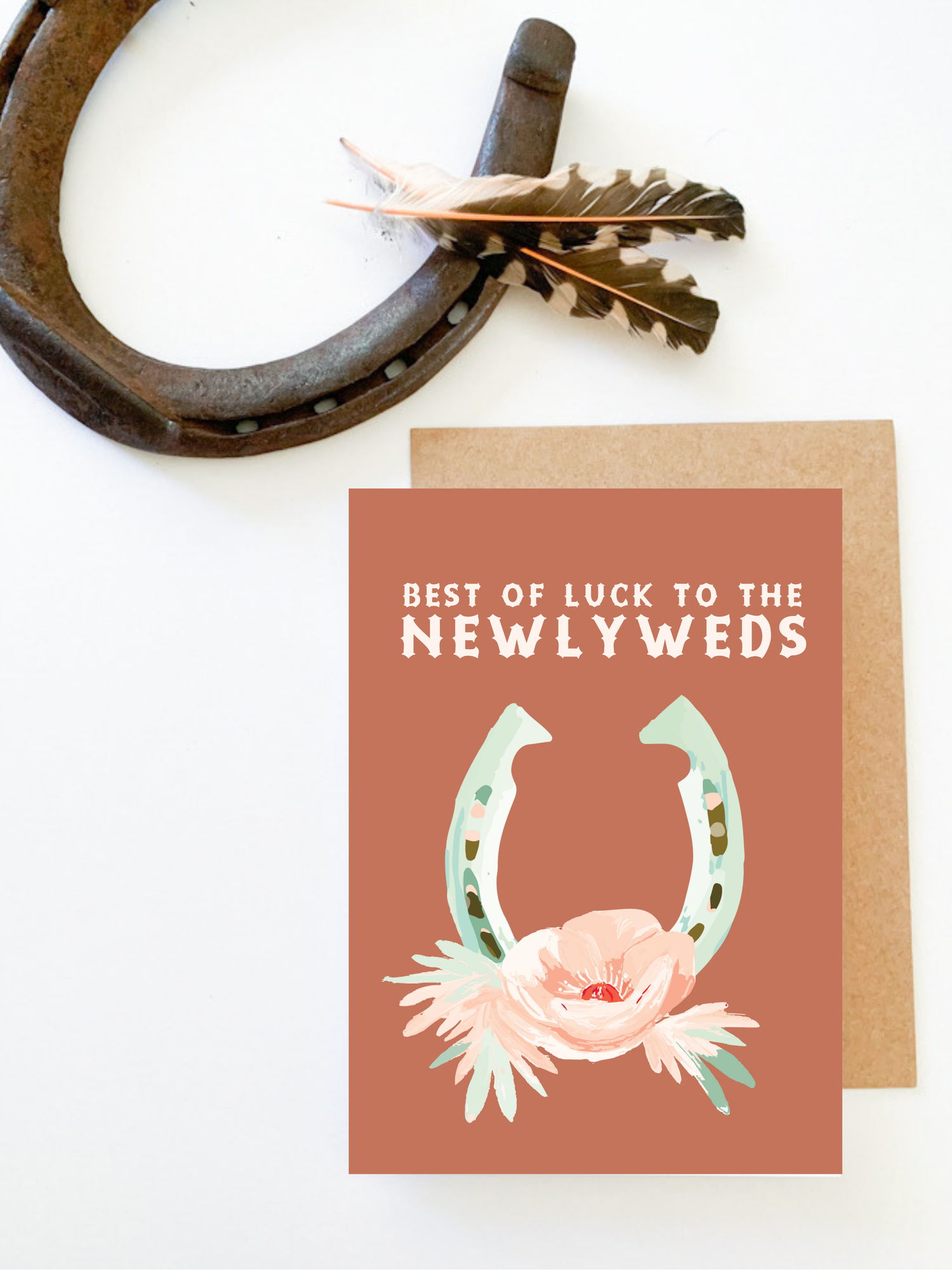 Best of Luck Newlyweds Greeting Card