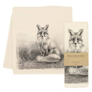 American Woodlands Collective Fox Tea Towel