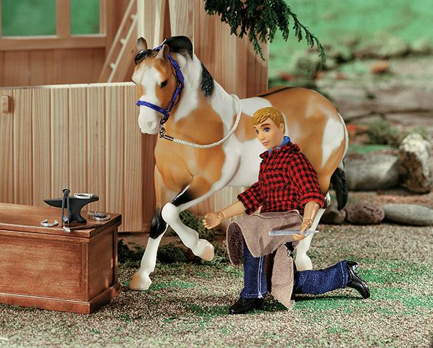 Farrier With Blacksmith Tools 8” Figure