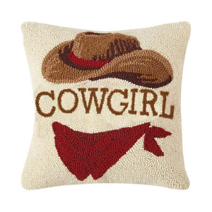 Cowgirl Cowboy Hook Pillow