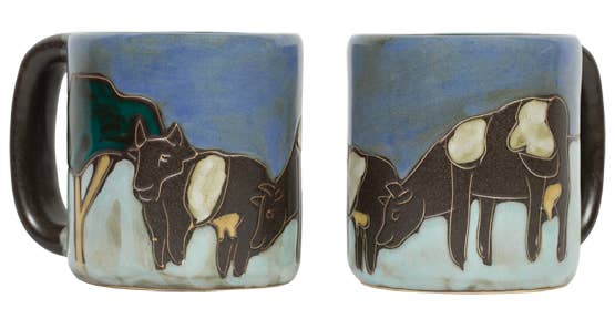 Mara Stoneware Cows Mug