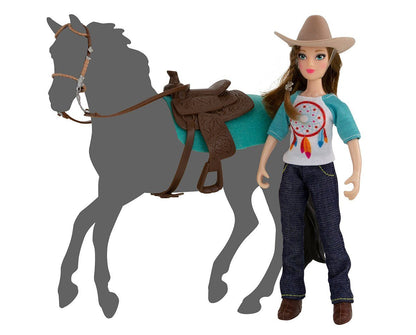 Natalie Western Rider With Tack