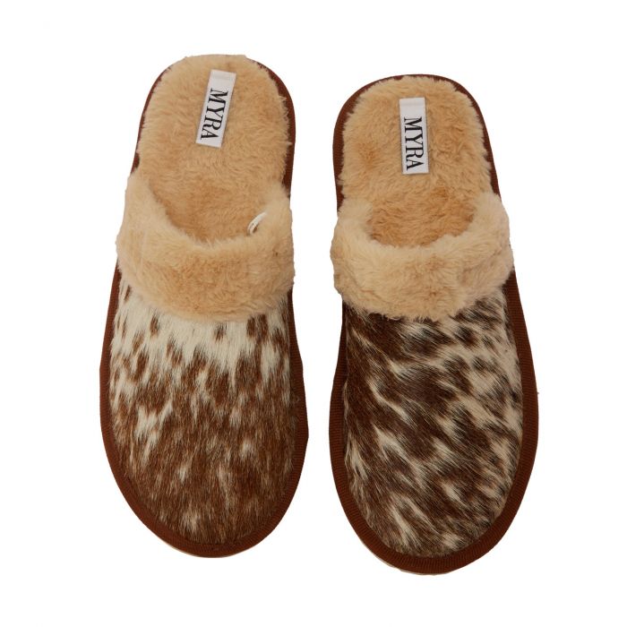 Cowhide Slipper