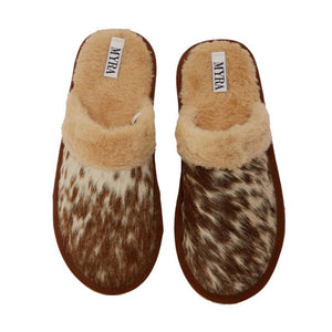 Cowhide Slipper