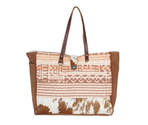 Coral Blossoms Weekender Bag