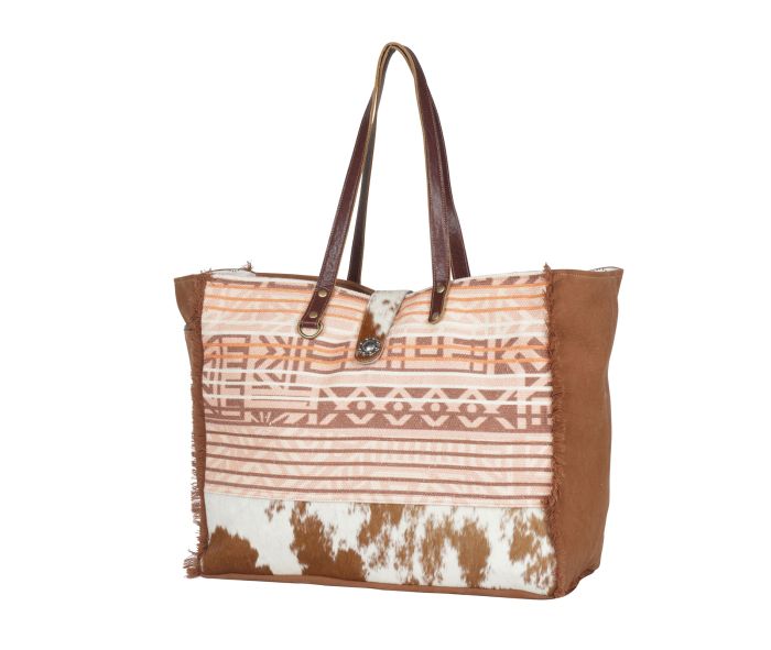 Coral Blossoms Weekender Bag