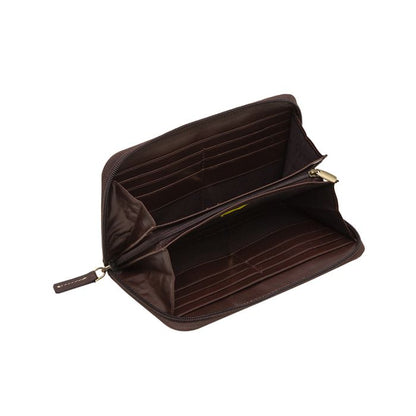 Crimson Weave Wallet