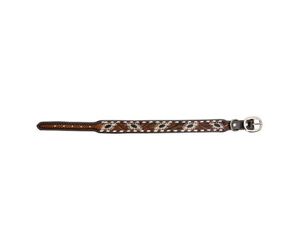 Hotshots Hand-Tooled Leather Dog Collar