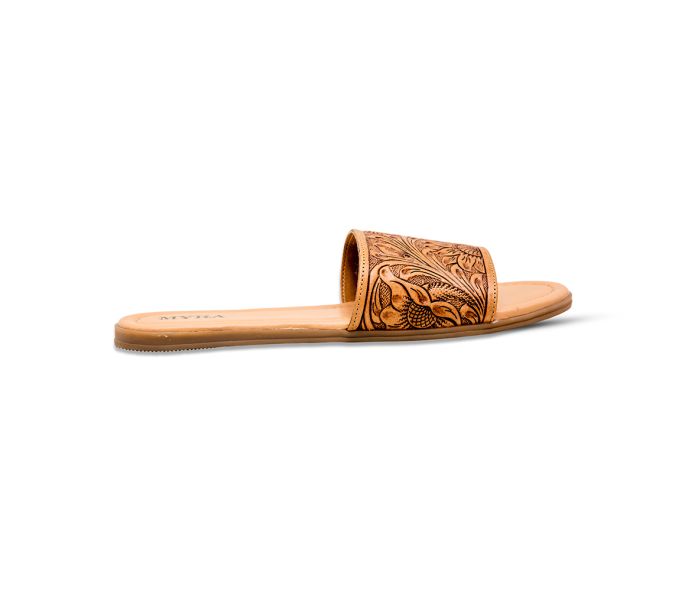 Coppu Western Hand-Tooled Sandals