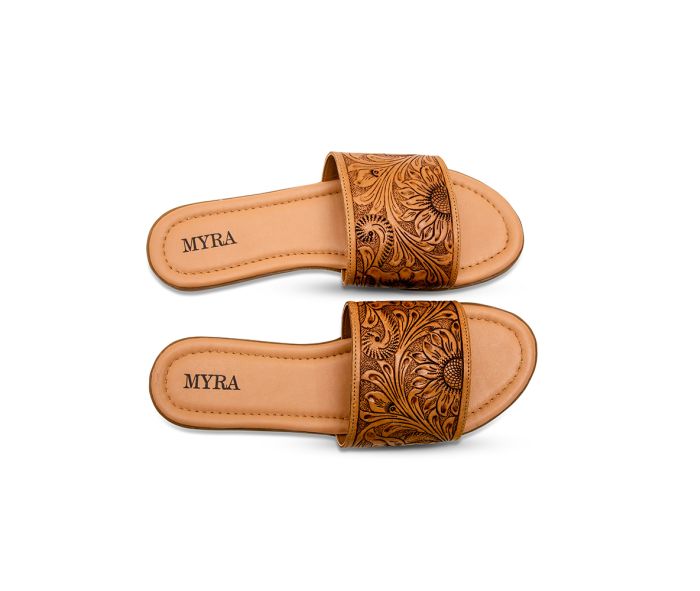 Coppu Western Hand-Tooled Sandals
