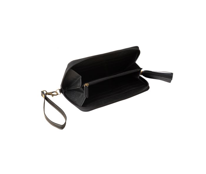 Bison Canyon Blooms Hand-Tooled Clutch Wallet