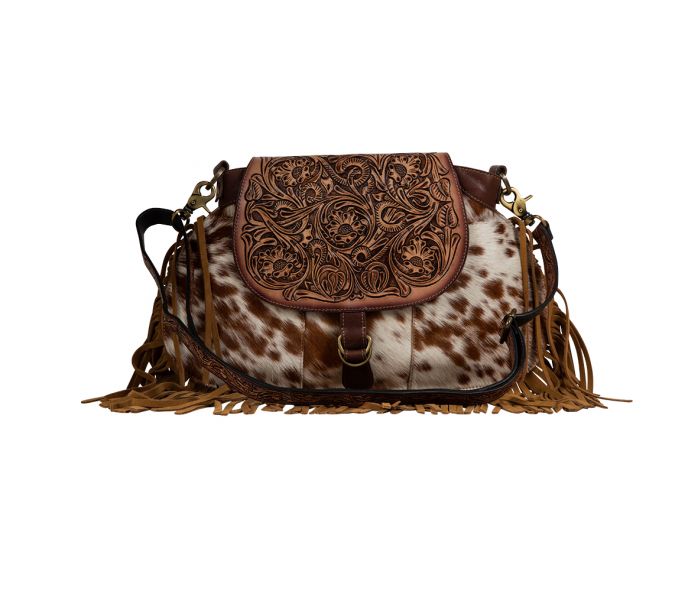 Classic Country Fringed Hand-Tooled Bag